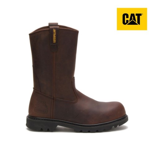 Caterpillar Revolver Steel Toe Werkschoenen Heren DonkerBruin (XUTV.NL)